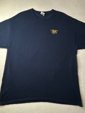 Gildan U.S. Navy Seals Terrorist Elimination Heavy Cotton XL Shirt Blue